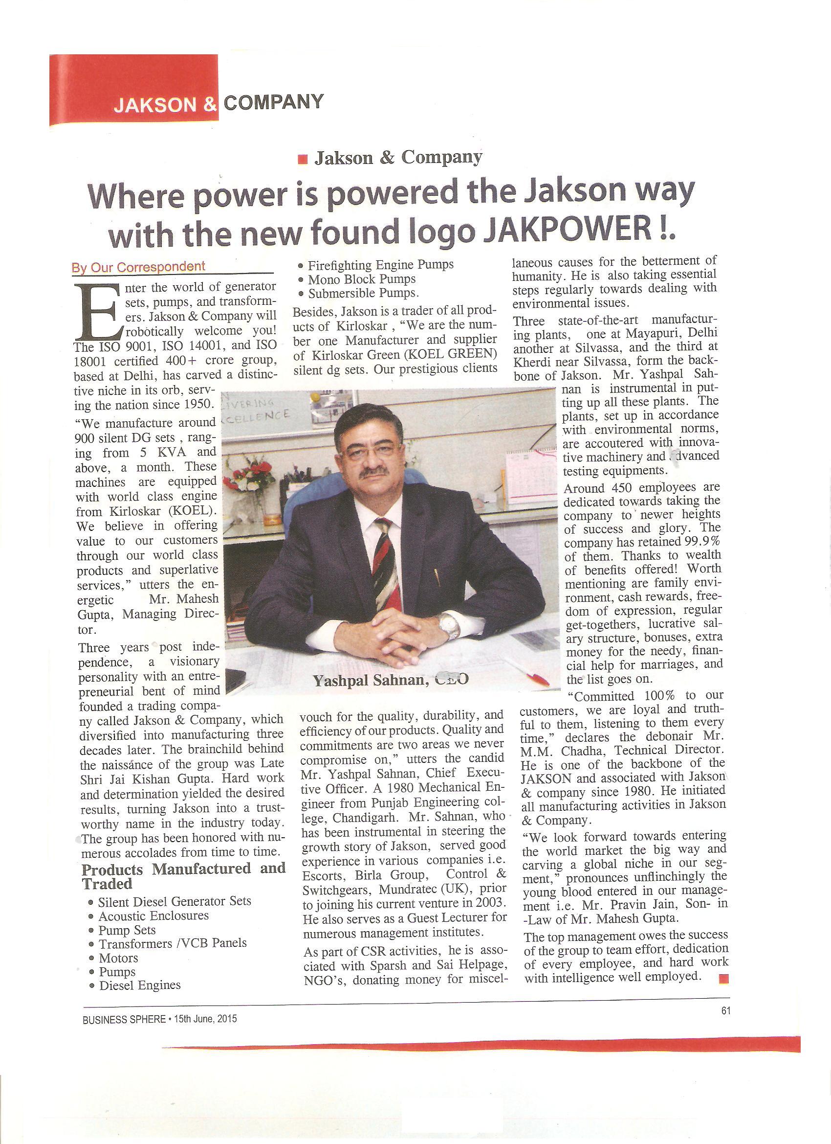 JAKPOWER CEO ARTICLE